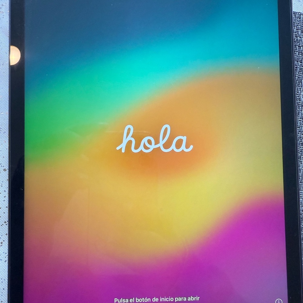 Apple Tablet with Black Frame and Colorful Display 64 GB Used Once W/ Box